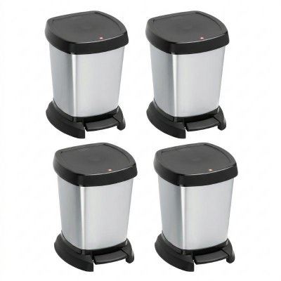 Paso Dekoratif Çöp Kutusu 6 L (4'lü Set)